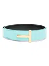 TOM FORD TOM FORD LEATHER BELT WITH T-PLATE