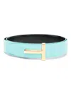 TOM FORD LEATHER BELT WITH T-PLATE