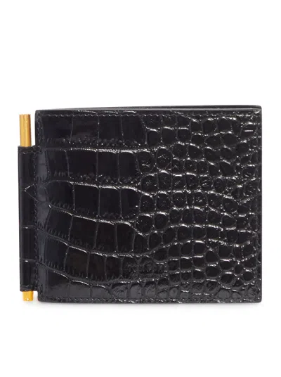 TOM FORD LEATHER BIFOLD WALLET