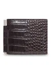 Tom Ford Leather Bifold Wallet In Brown