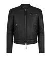 Tom Ford Leather Biker Jacket In Black