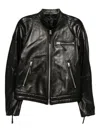 Tom Ford Leather Biker Jacket In Black