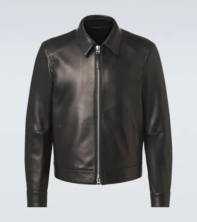 TOM FORD LEATHER BLOUSON
