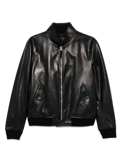 Tom Ford Harrington Leather Bomber Jacket Clothing