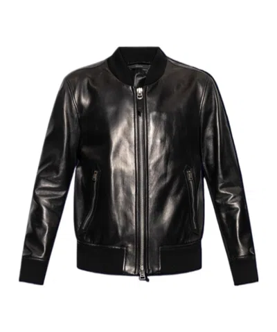 Tom Ford Long-sleeved Leather Jacket