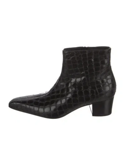 Pre-owned Tom Ford Leather Boots In Black