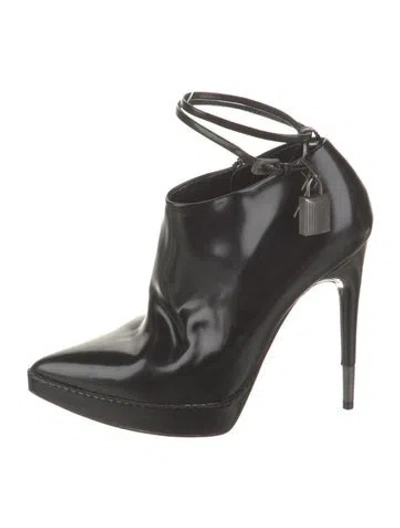 Pre-owned Tom Ford Leather Boots In Black