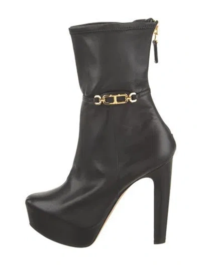Pre-owned Tom Ford Leather Boots In Black