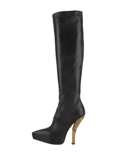 Pre-owned Tom Ford Leather Boots In Black