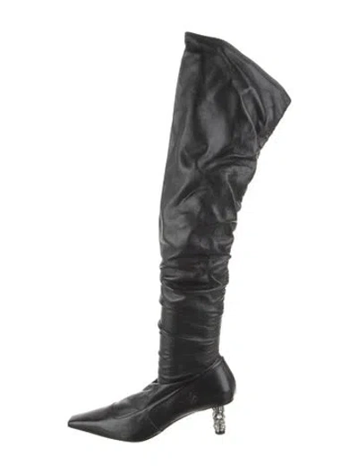 Pre-owned Tom Ford Leather Boots In Black