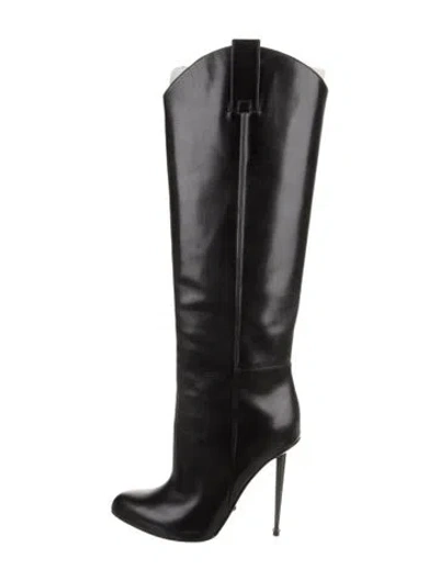 Pre-owned Tom Ford Leather Boots In Black