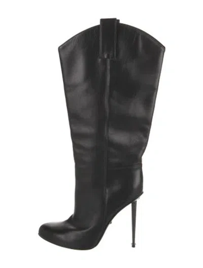 Pre-owned Tom Ford Leather Boots In Black