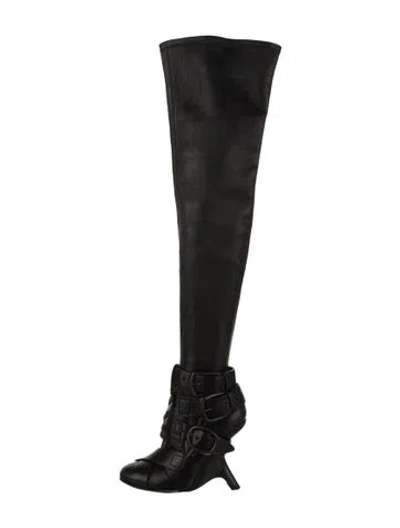Pre-owned Tom Ford Leather Boots In Black