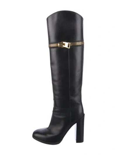 Pre-owned Tom Ford Leather Boots In Black