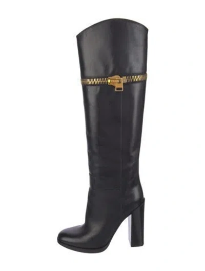 Pre-owned Tom Ford Leather Boots In Black
