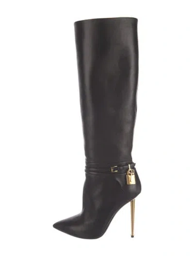 Pre-owned Tom Ford Leather Boots In Black