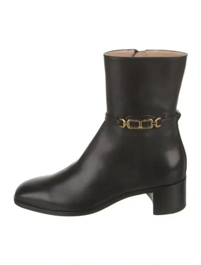 Pre-owned Tom Ford Leather Boots In Black