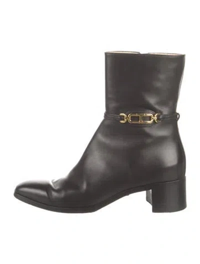 Pre-owned Tom Ford Leather Boots In Black