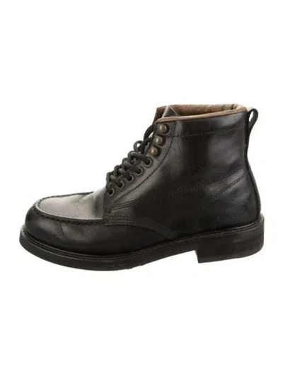 Pre-owned Tom Ford Leather Boots In Black