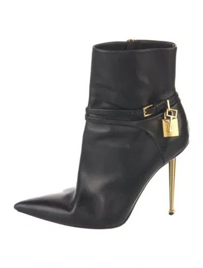 Pre-owned Tom Ford Leather Boots In Black