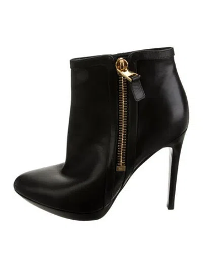 Pre-owned Tom Ford Leather Boots In Black