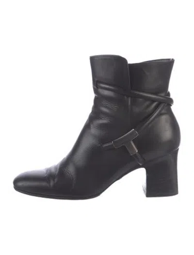 Pre-owned Tom Ford Leather Boots In Black