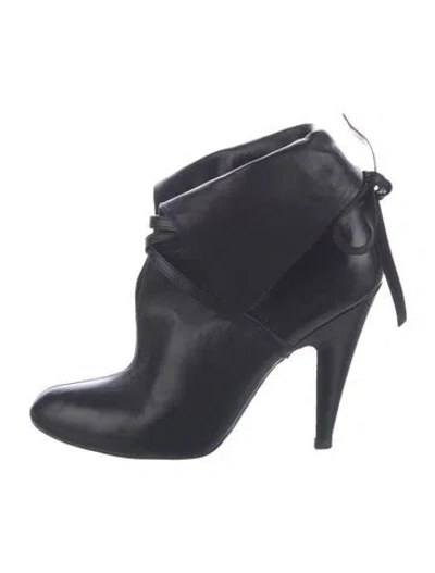 Pre-owned Tom Ford Leather Boots In Black/blue