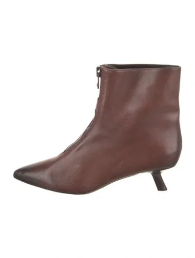 Pre-owned Tom Ford Leather Boots In Brown
