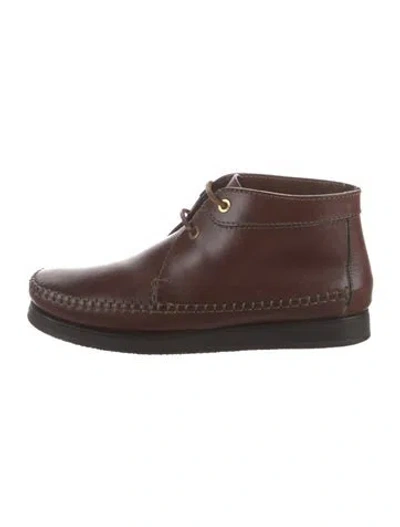 Pre-owned Tom Ford Leather Boots In Brown