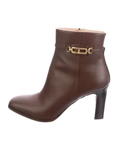 Pre-owned Tom Ford Leather Boots In Brown