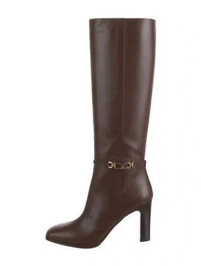Pre-owned Tom Ford Leather Boots In Brown