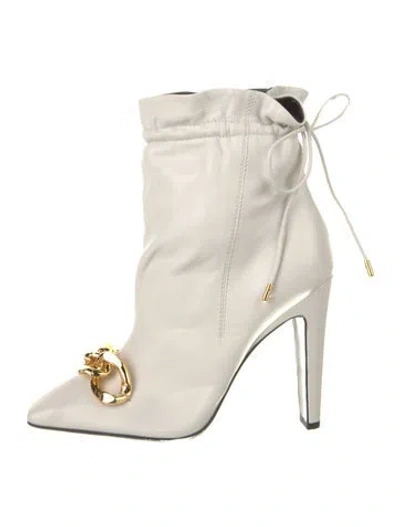 Pre-owned Tom Ford Leather Boots In Neutral