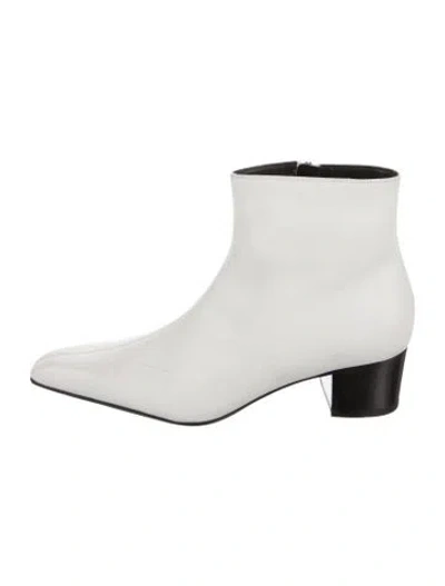 Pre-owned Tom Ford Leather Boots In White