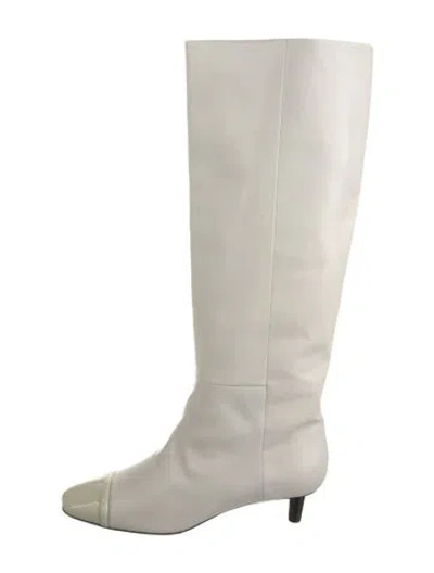Pre-owned Tom Ford Leather Boots In White