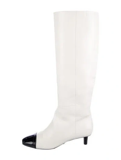 Pre-owned Tom Ford Leather Boots In White