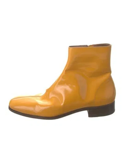 Pre-owned Tom Ford Leather Boots In Yellow