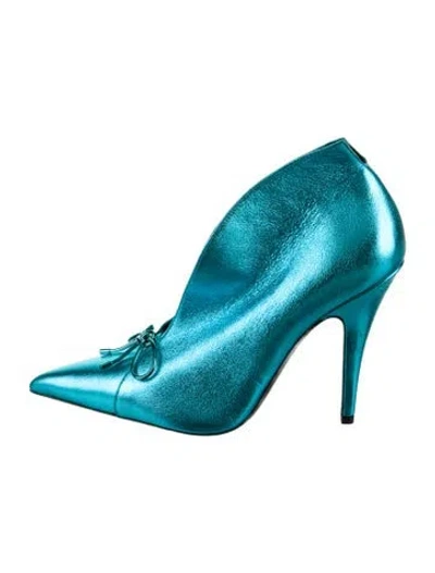 Pre-owned Tom Ford Leather Bow Accents Boots