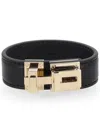 Tom Ford Leather Bracelet In Blue