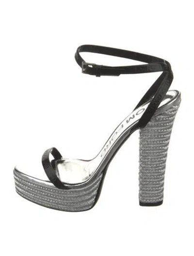 Pre-owned Tom Ford Leather Braided Accents Slingback Sandals