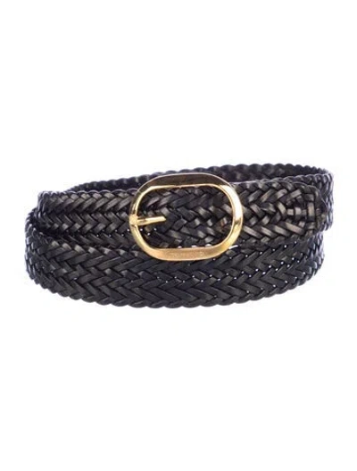 Pre-owned Tom Ford Leather Buckle In Black