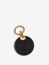Tom Ford Leather Logo Disk Keyring