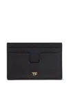 Tom Ford Tf Card Holder In Grained Leather