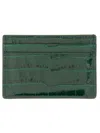 Tom Ford Leather Card Holder In Green
