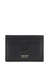 Tom Ford Leather Card Holder In Black