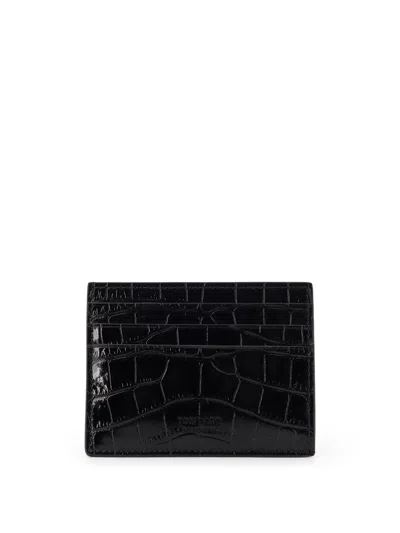 Tom Ford Leather Card Holder In Black