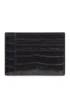 Tom Ford Leather Card Holder In Brown
