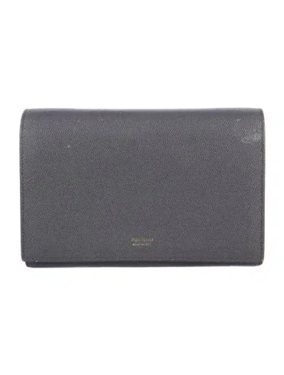 Pre-owned Tom Ford Leather Card Holder In Gray