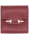 Tom Ford T-bar Leather Wallet In Red