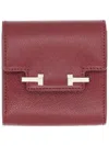 Tom Ford T-bar Leather Wallet In Red