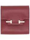 Tom Ford T-bar Leather Wallet In Red